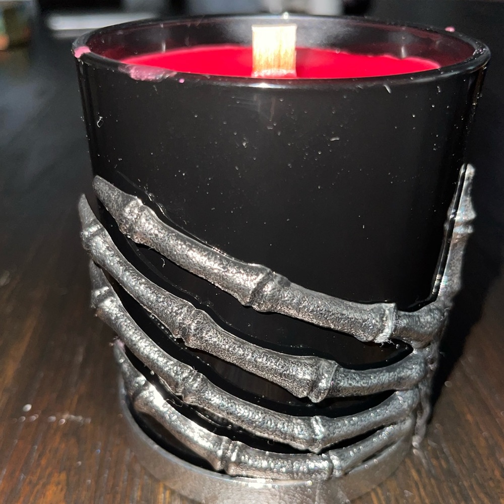 Skull Rose Candle